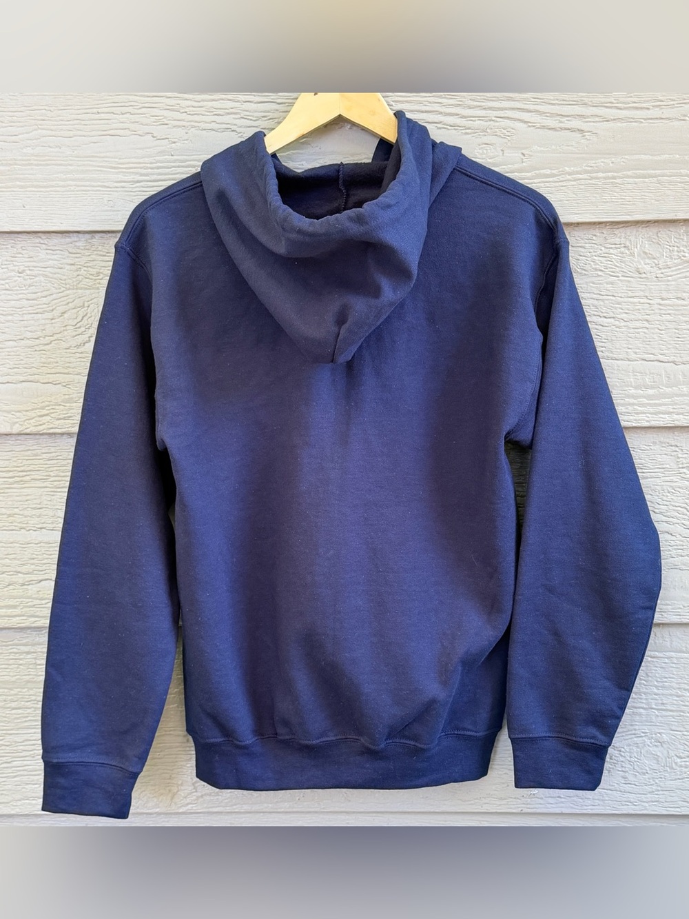 Gildan Minnesota Navy Blue Hoody Small Gray Lettering NWT - Picture 3 of 8